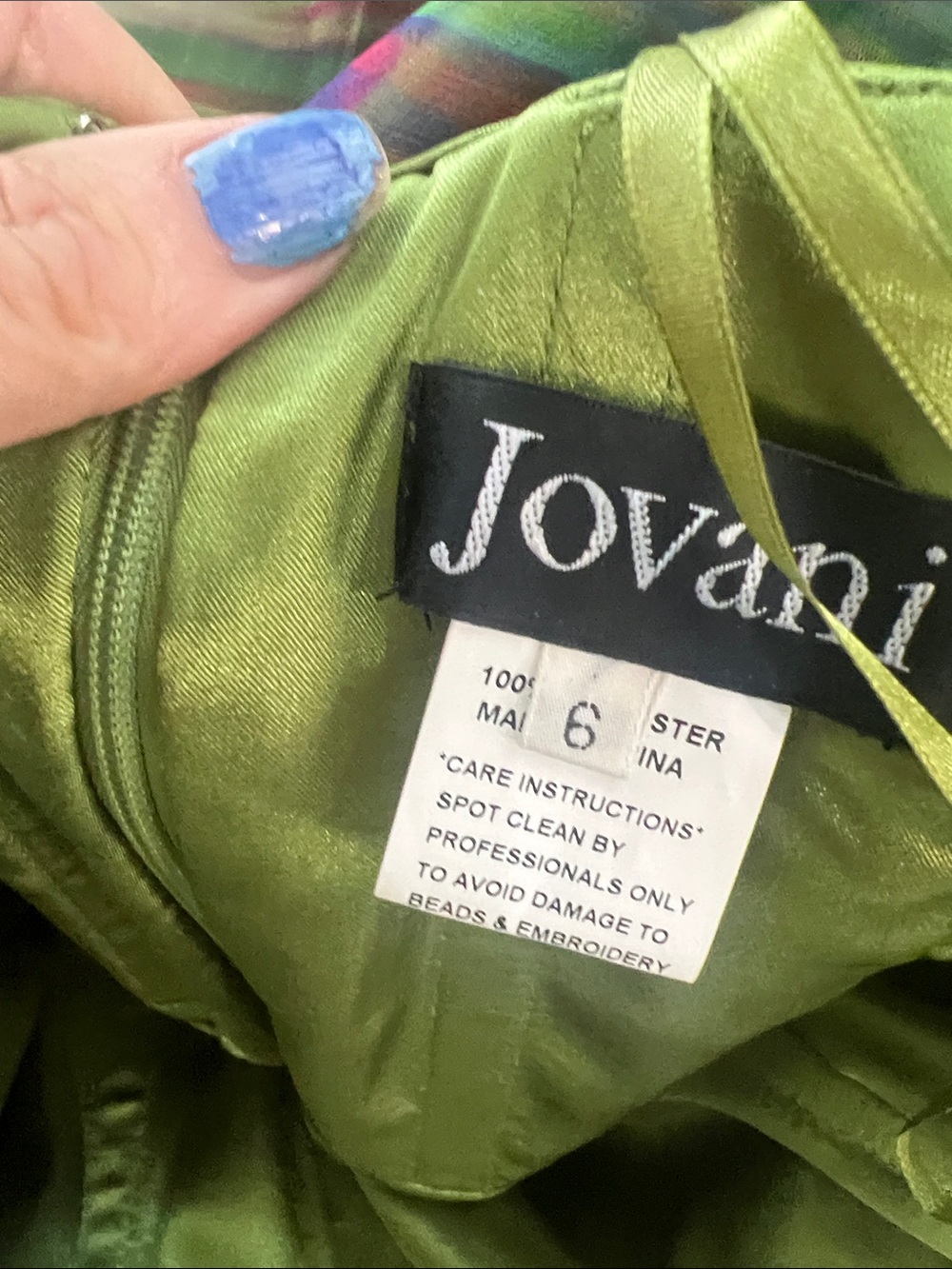 Jovani Strapless Bodice Multi Prom Birthday sparkle jewels rare rave dress - Picture 10 of 13